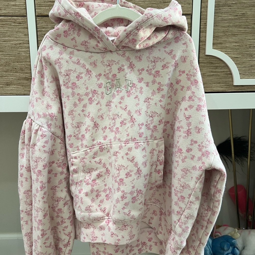 GAP Kids Pink Floral Hoodie